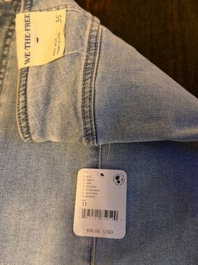 Free People We The Free Light Blue High-Rise Jeans